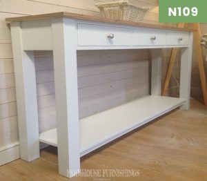 Stunning Painted Pine Console Table