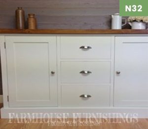 5ft Solid Plank Top Pine Sideboard