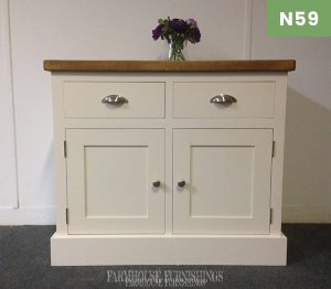 3ft Solid Plank Top Pine Sideboard