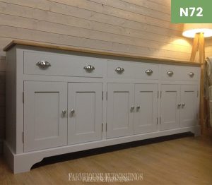 Huge 7ft Solid Pine Sideboard