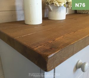 Huge Solid Pine 7ft Sideboard with Rustic Plank Top