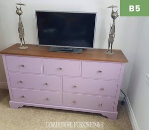 Farmhouse Painted 3 Over 4 Chest of Drawers