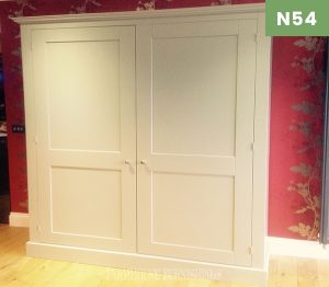 LARDER CUPBOARD FREE STANDING KITCHEN UNIT FARROW AND BALL Brassica SOLID PINE